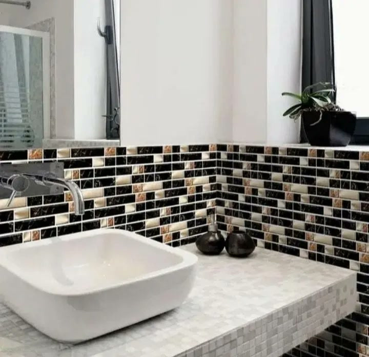 Wall Sticker Marble Design Waterproof Easy Apply