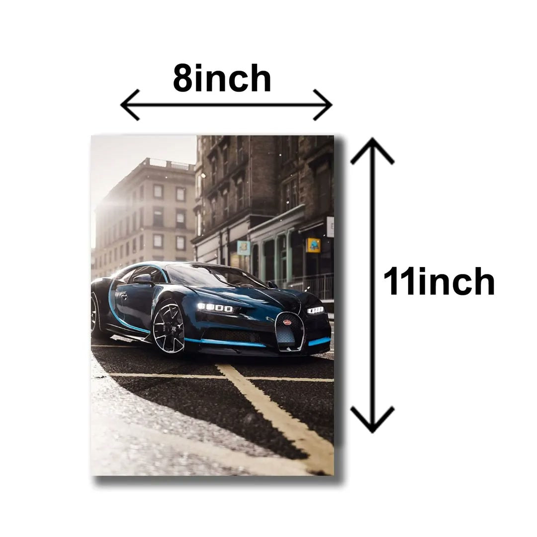 5Pcs 8x11 Car Wall Art Paintings Multicolor MDF
