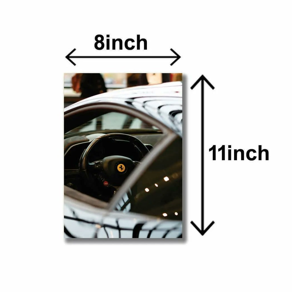 3 Pcs Cars Wall Art Set 8x11 MDF Multicolor