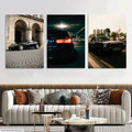 3 Pcs Cars Wall Art Set 8x11 MDF Multicolor