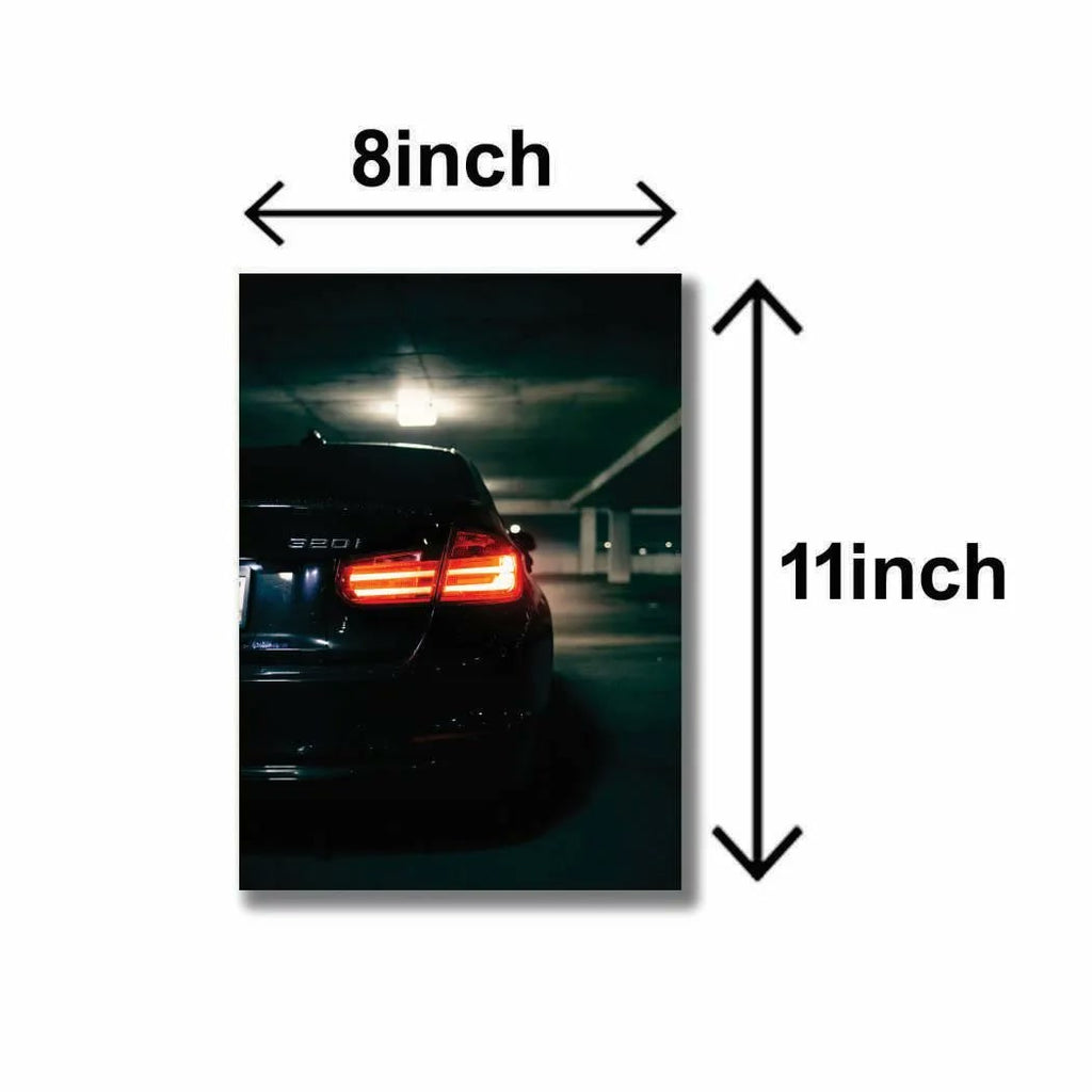 3 Pcs Cars Wall Art Set 8x11 MDF Multicolor