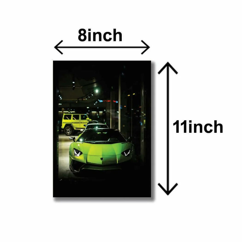 3 Pcs Multicolor Cars Wall Art Set 8x11 MDF