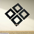 4 Piece box design wall decor set