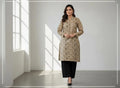 Block Printed Katan Silk 2-Piece Suit for Women