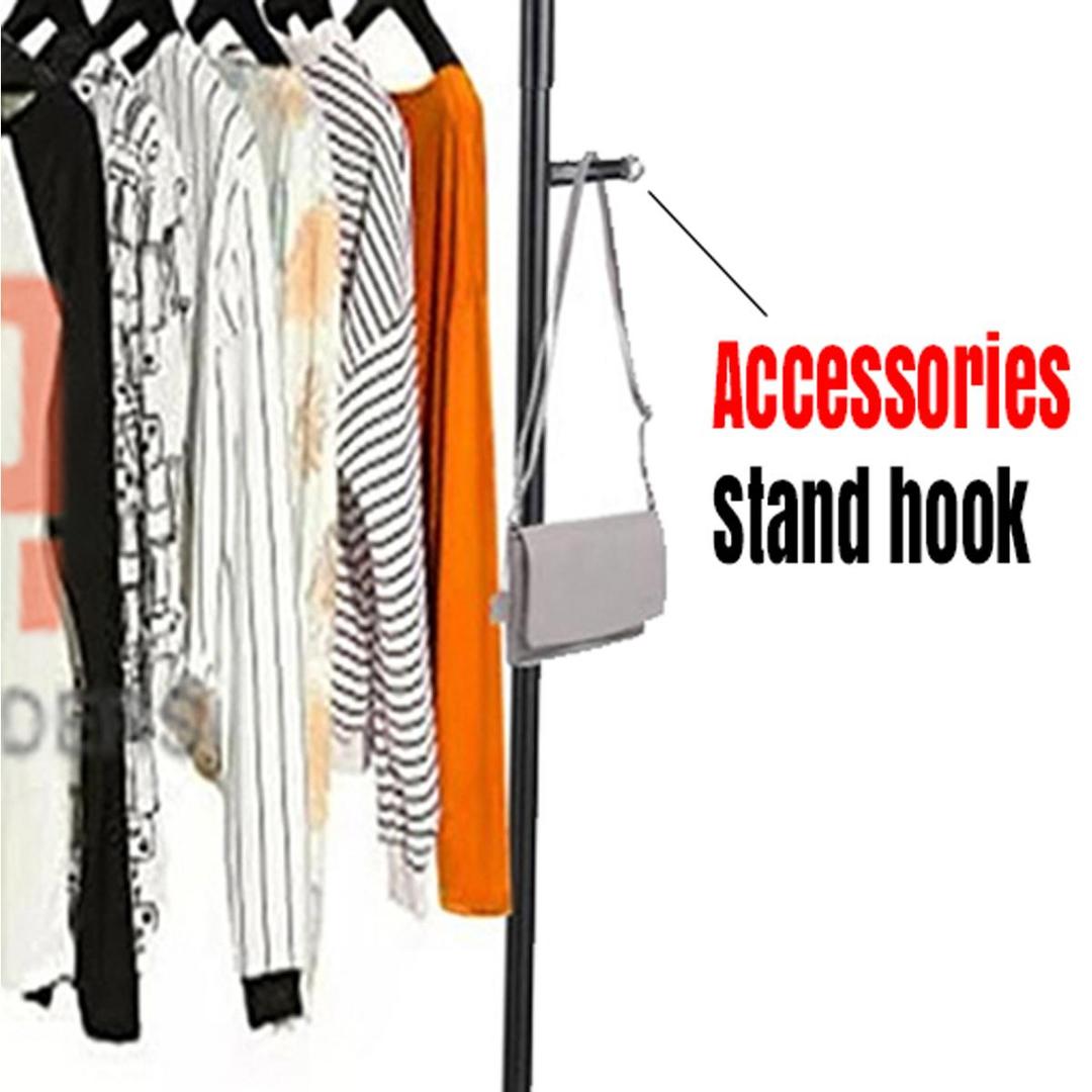 Black Iron Wardrobe Organizer for Small Spaces