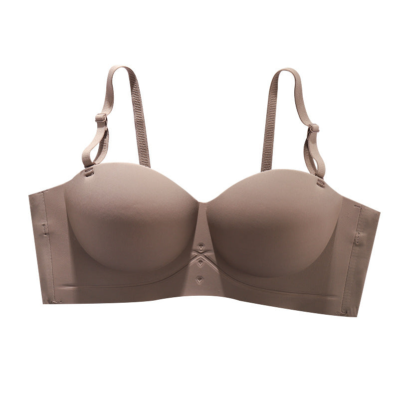 Traceless Half-Cup Bra for Pakistani Women, Soft Breathable, Detachable Straps